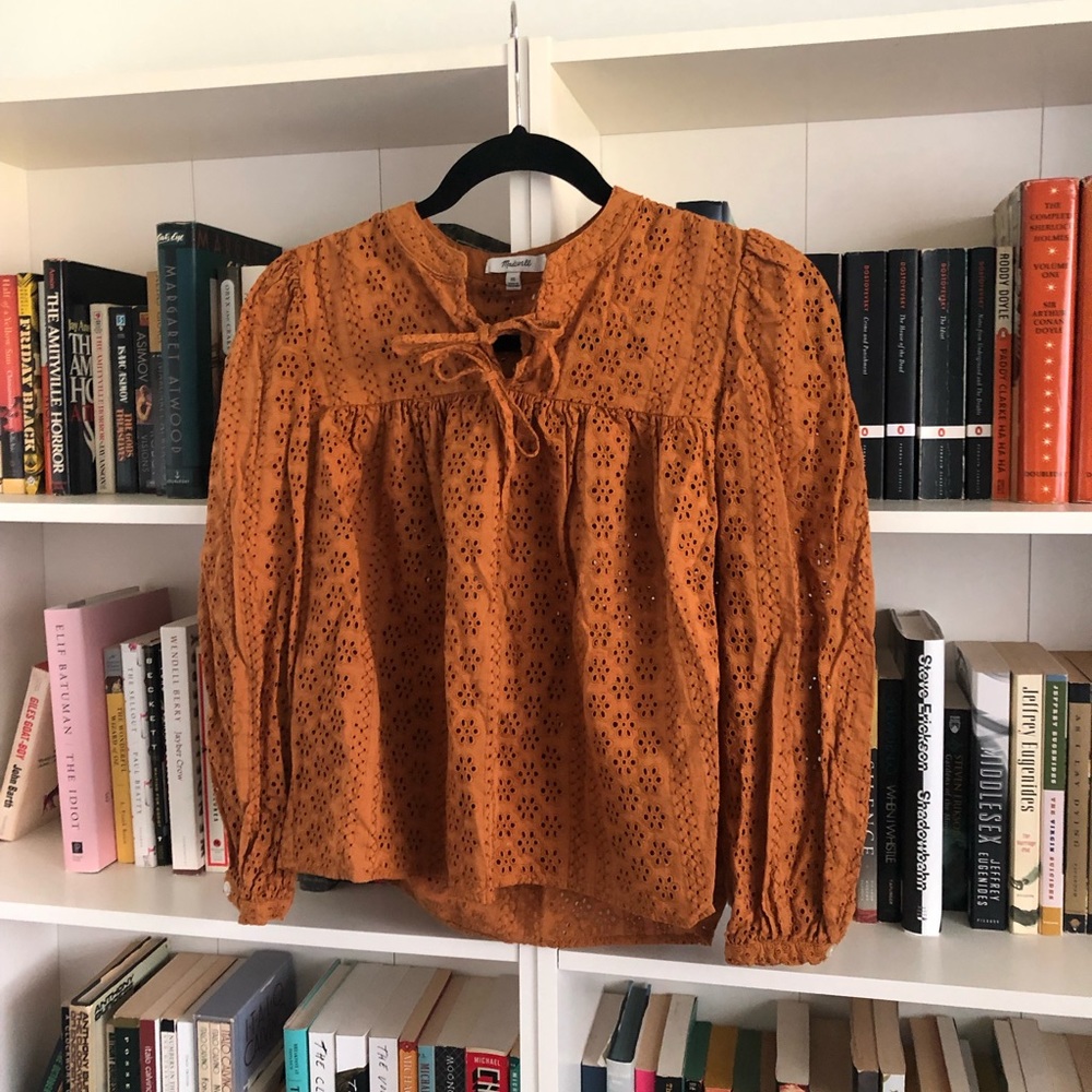 Gold colored madewell blouse